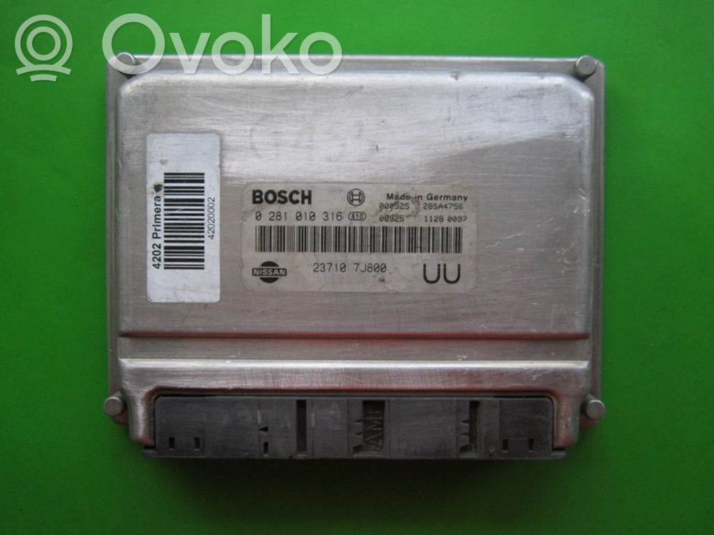 Engine control unit/module ECU   237107J802,0281010316