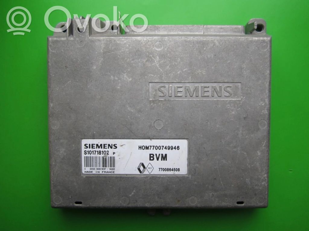 Engine control unit/module ECU   HOM7700749946,S101718102P