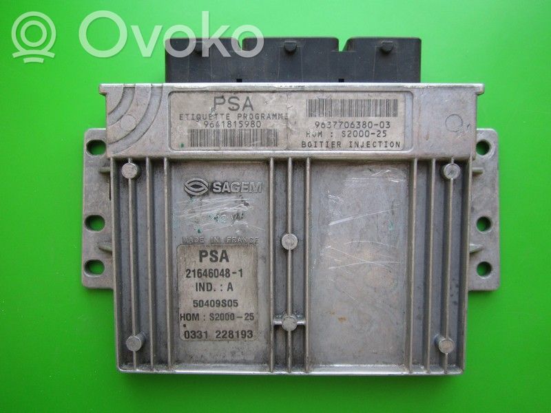 Engine control unit/module ECU   9641815980,21646048