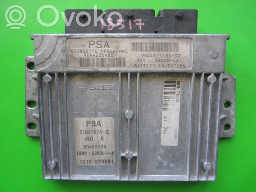 Engine control unit/module ECU   9644236480,21647074