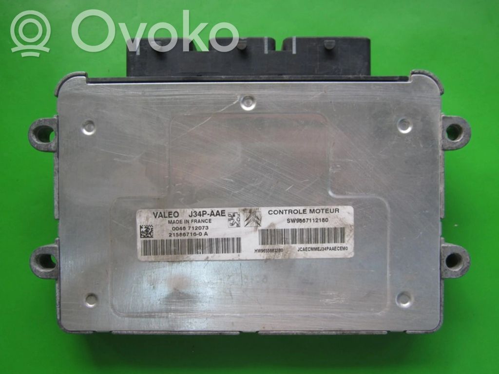 Peugeot 206+ Unidad de control/módulo ECU del motor 