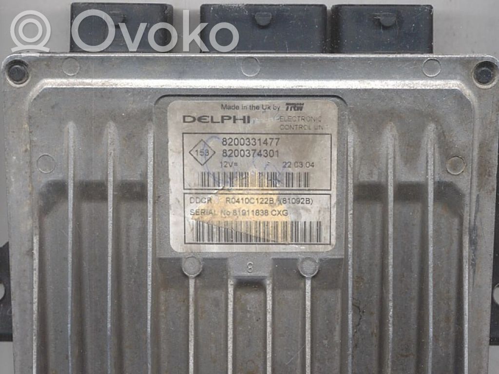 Engine control unit/module ECU   8200374301,81092B