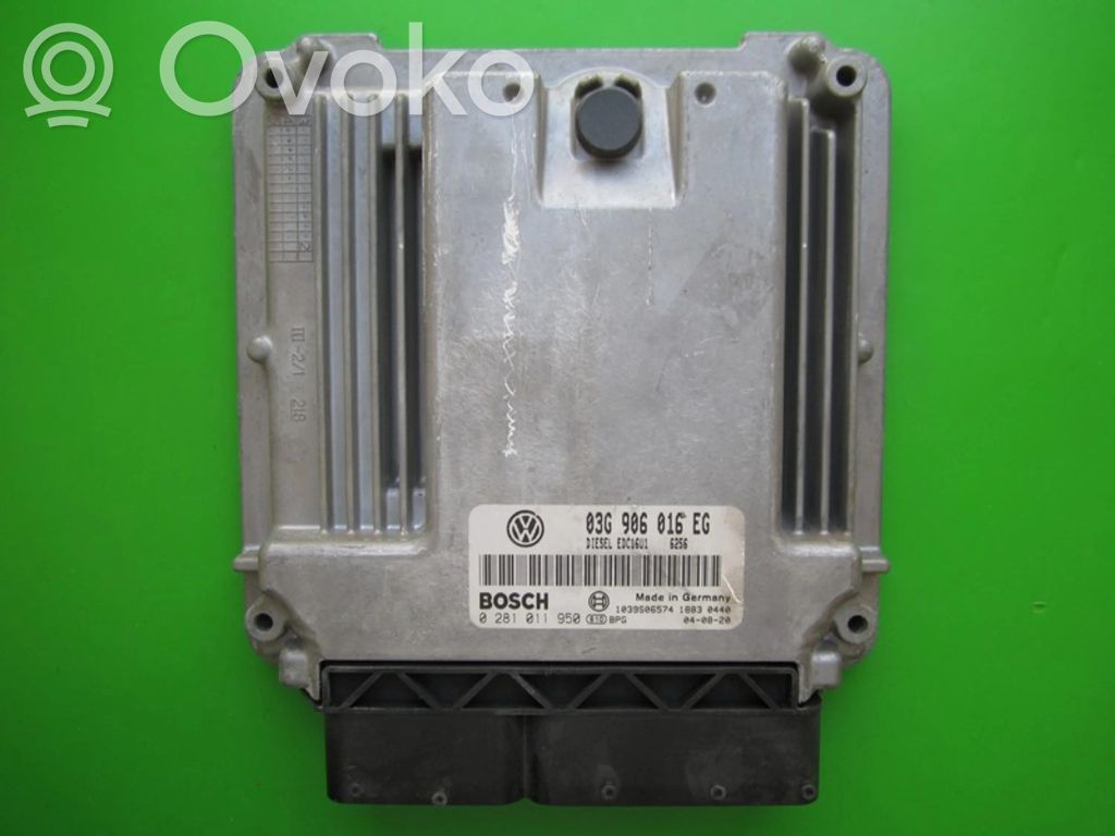 Engine control unit/module ECU   03G906016EG,0281011950