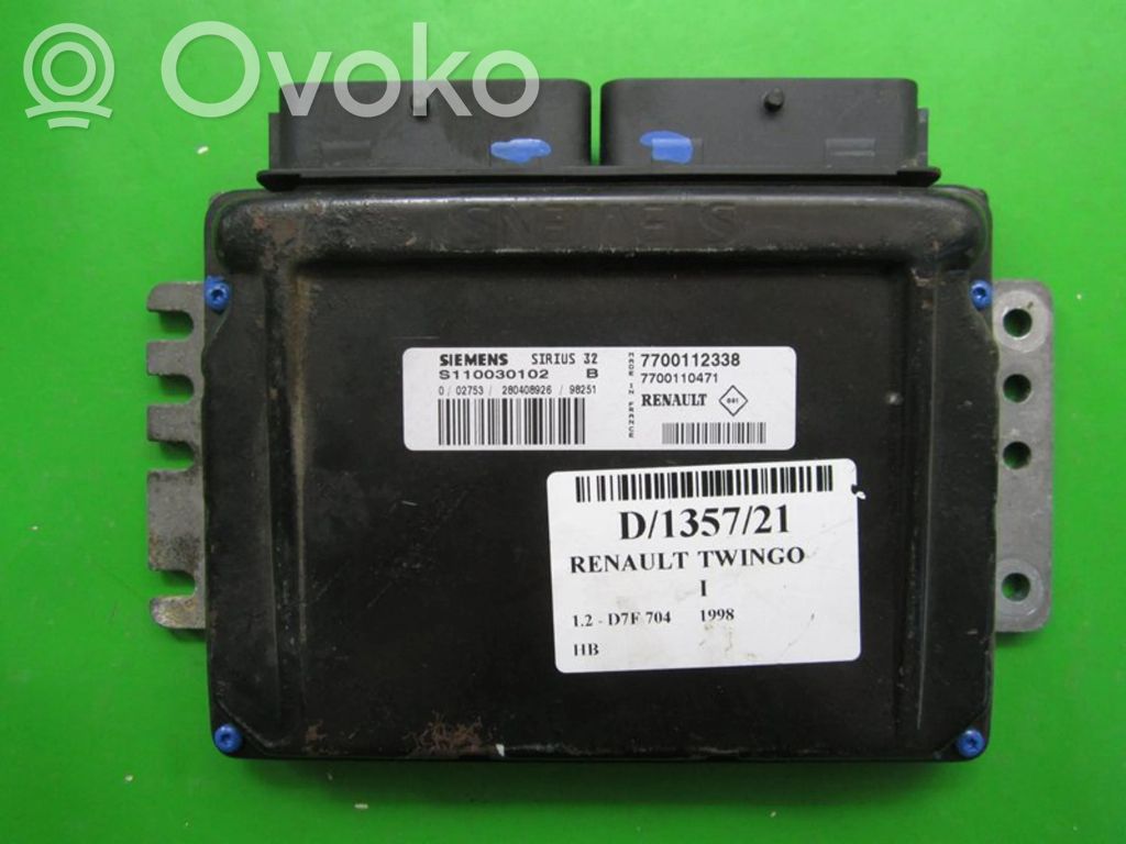 Renault Twingo I Galios (ECU) modulis 