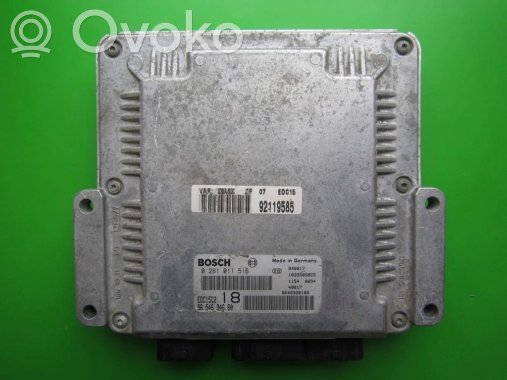 Engine control unit/module ECU   9654694680,0281011516