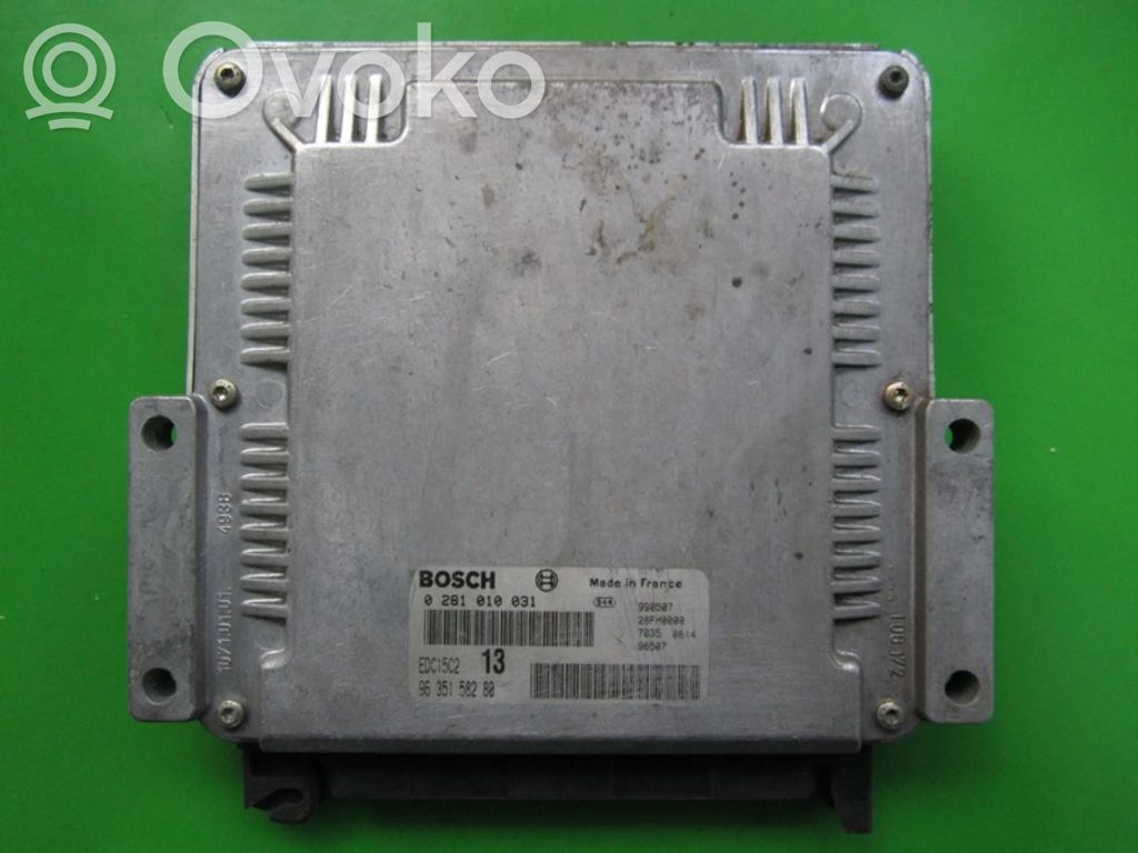 Engine control unit/module ECU   9635158280,0281010031