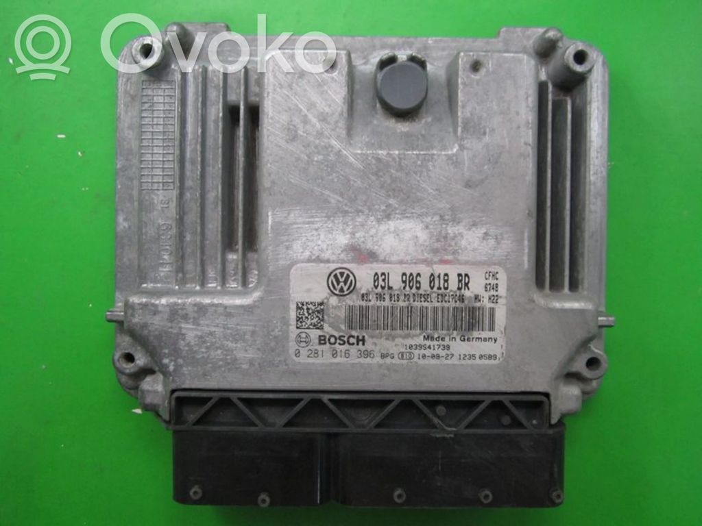 Engine control unit/module ECU   03L906018BR,0281016396