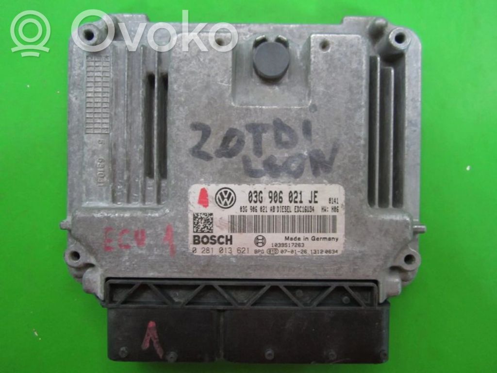 Engine control unit/module ECU   03G906021JE,0281013621