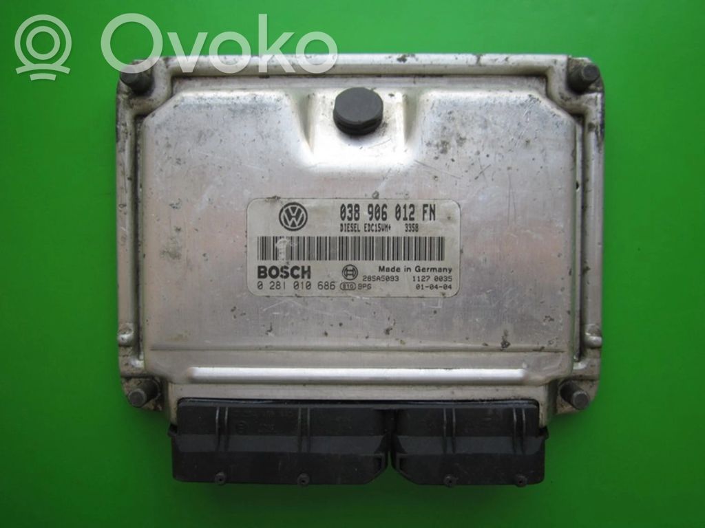 Engine control unit/module ECU   038906012FN,0281010686