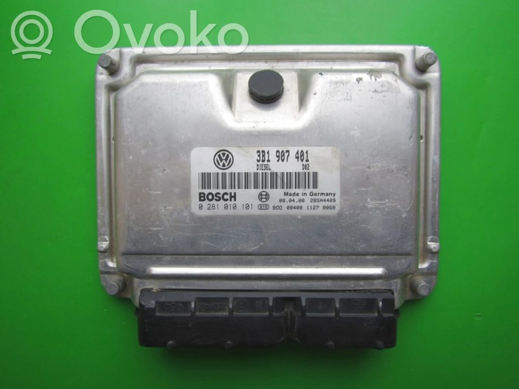 Engine control unit/module ECU   3B1907401,0281010101