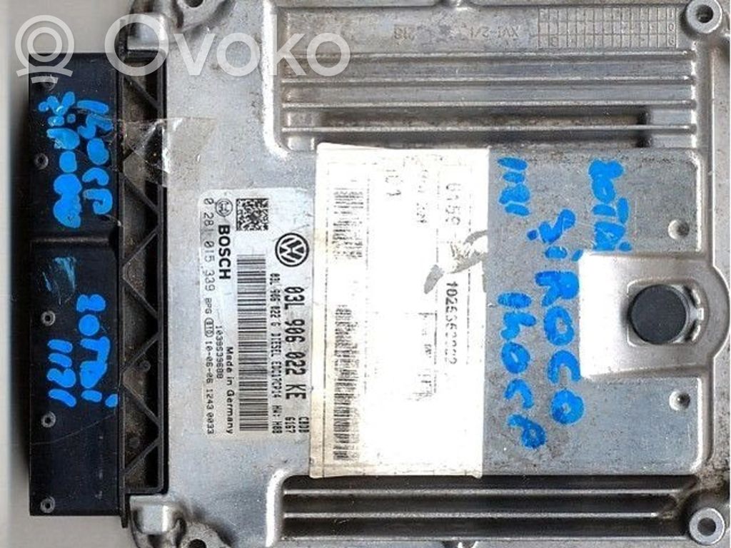 Volkswagen Scirocco Блок управления двигателем ECU 