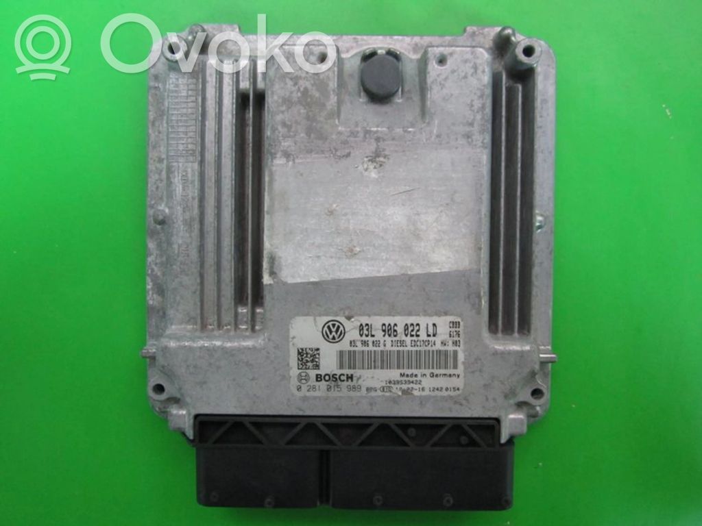 Engine control unit/module ECU   03L906022LD,0281015989
