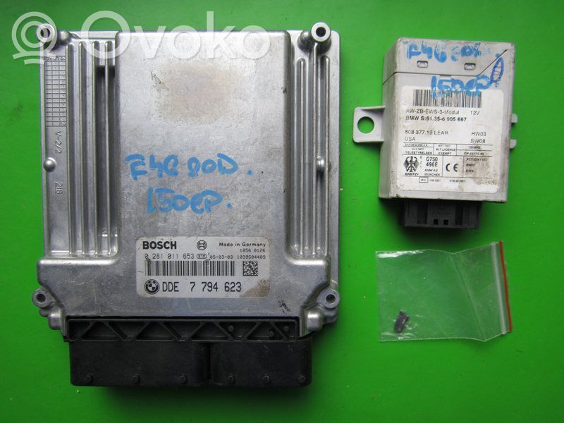 BMW 3 E46 Engine ECU kit and lock set 