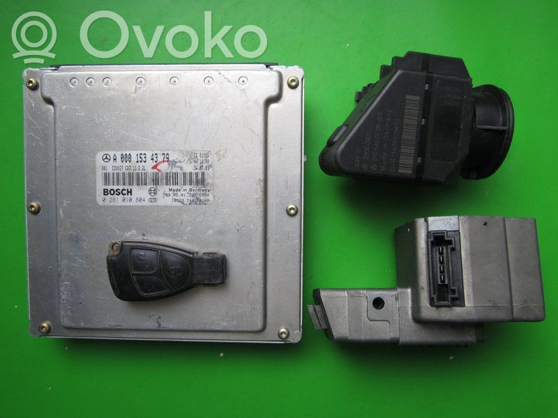 Mercedes-Benz E W210 Komputer / Sterownik ECU i komplet kluczy 