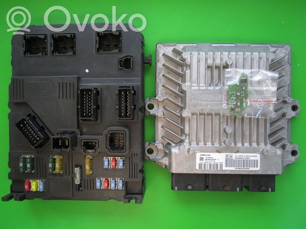 Peugeot 407 Kit centralina motore ECU e serratura 