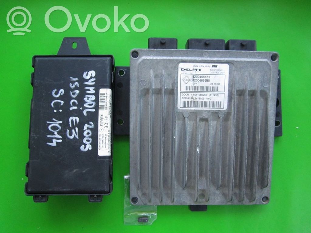 Renault Clio II Engine ECU kit and lock set 