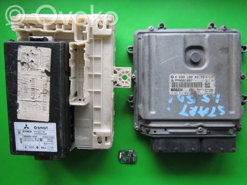 Smart ForFour I Engine ECU kit and lock set 
