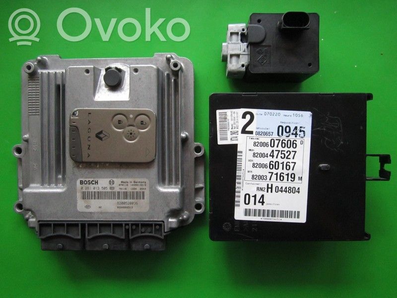 Renault Trafic II (X83) Engine ECU kit and lock set 