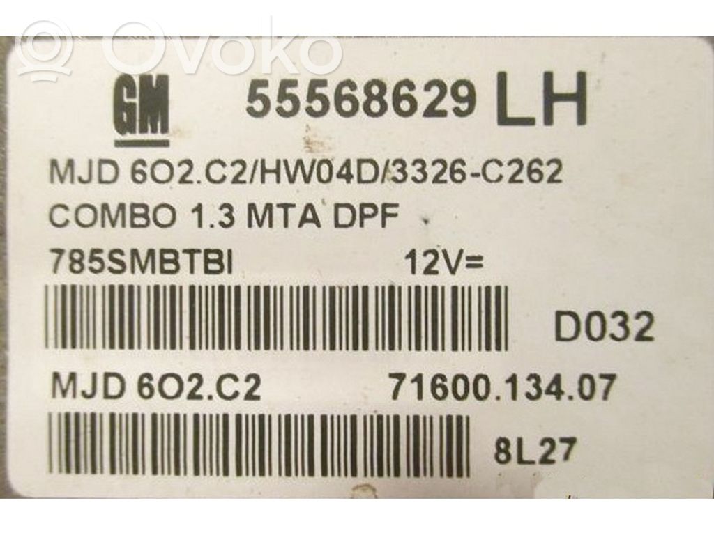 Engine control unit/module ECU   55568629,7160013407