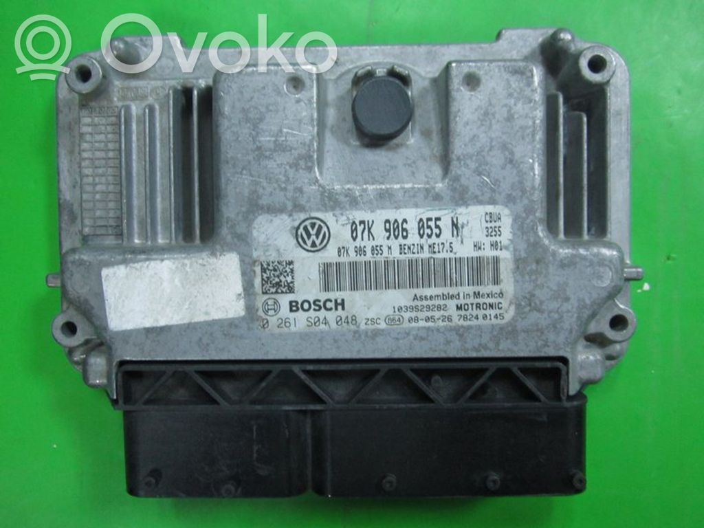 Engine control unit/module ECU   07K906055N,0261S04048