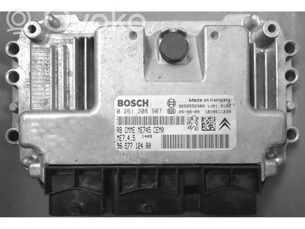 Citroen C3 Unité de commande, module ECU de moteur 