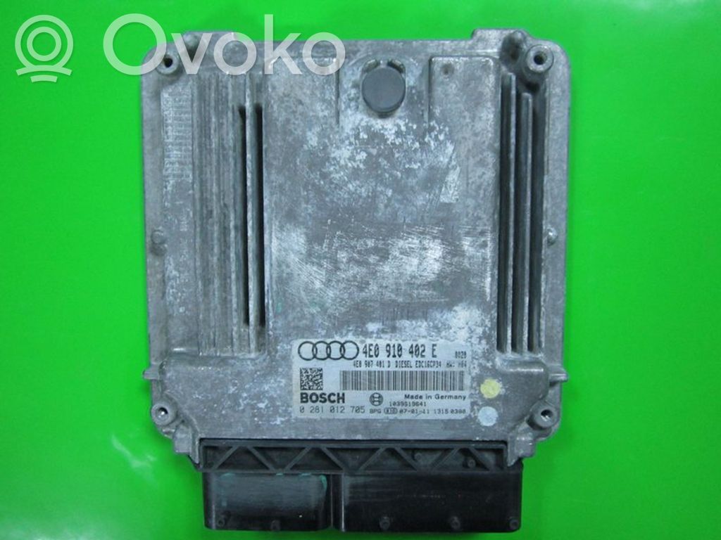 Audi A8 S8 D3 4E Engine control unit/module ECU 