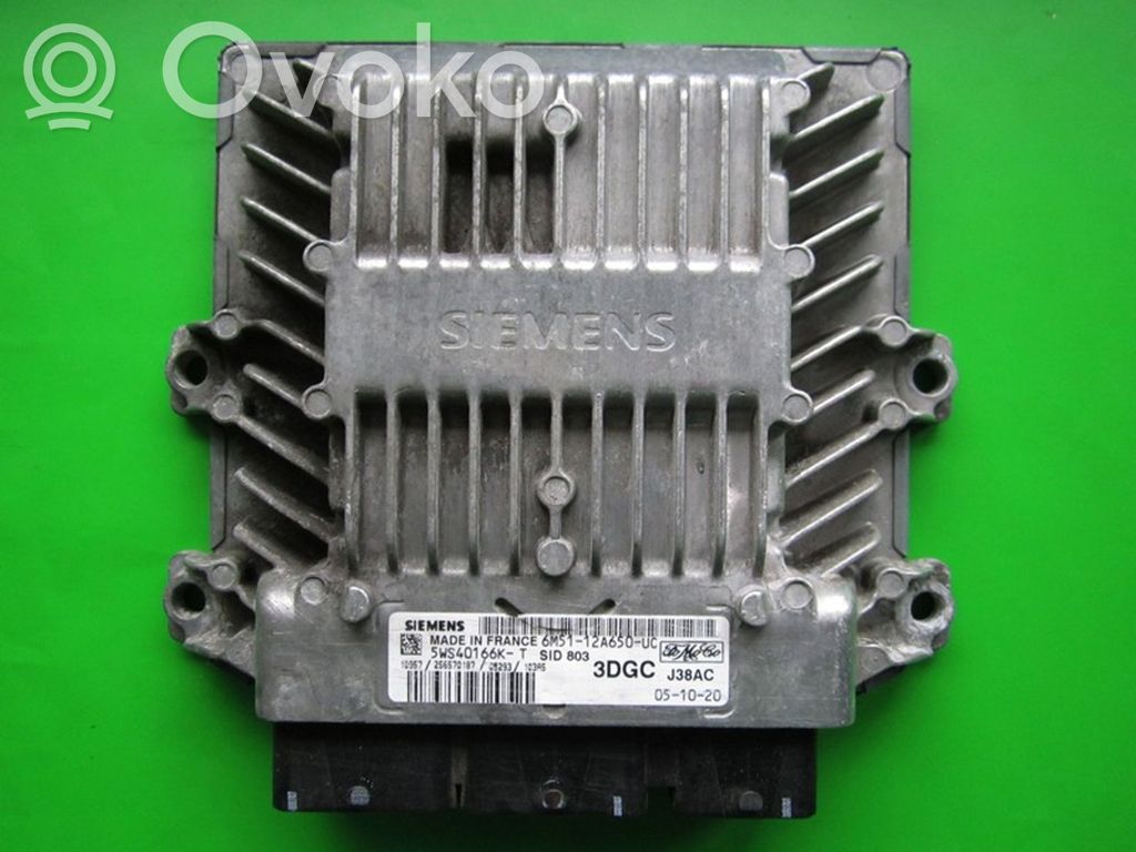 Engine control unit/module ECU   6M5112A650UC,5WS40166KT