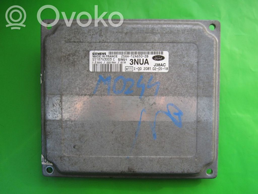 Engine control unit/module ECU   2S6A12A650ZB,S118763003C