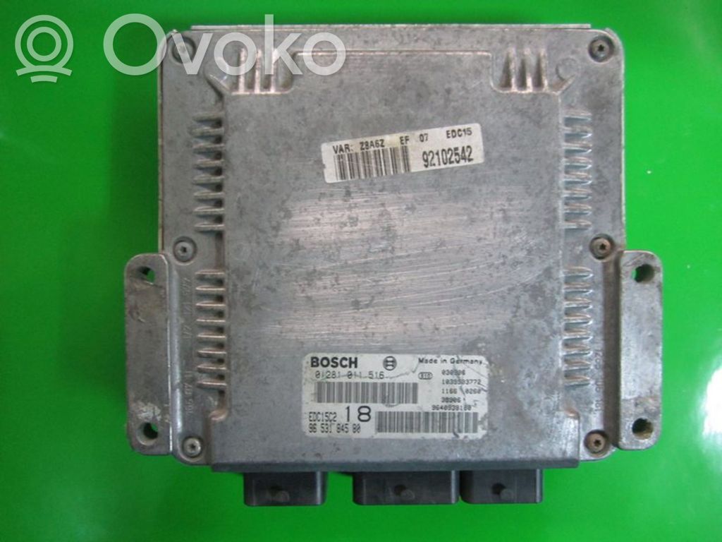 Engine control unit/module ECU   9653184580,0281011516