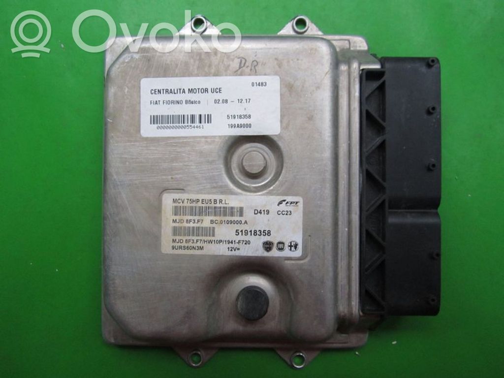 Fiat Doblo Unidad de control/módulo ECU del motor 
