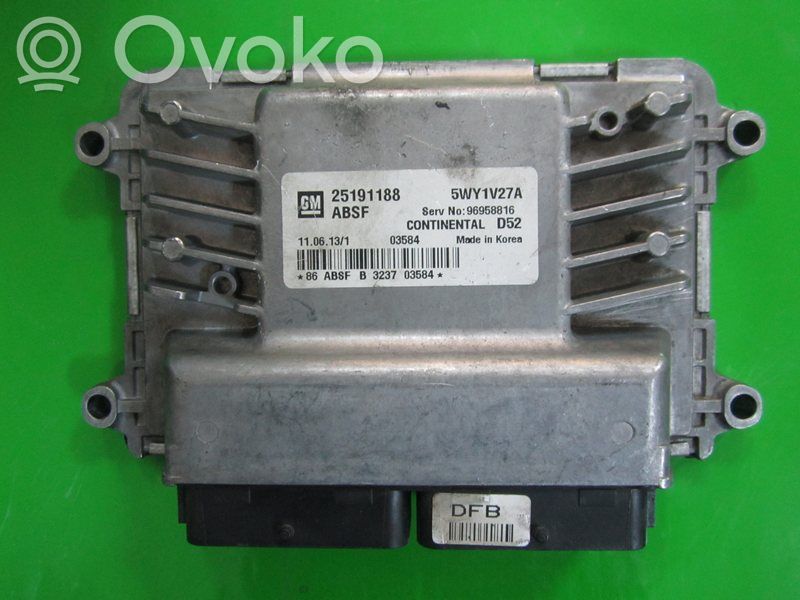 Chevrolet Spark Engine control unit/module ECU 