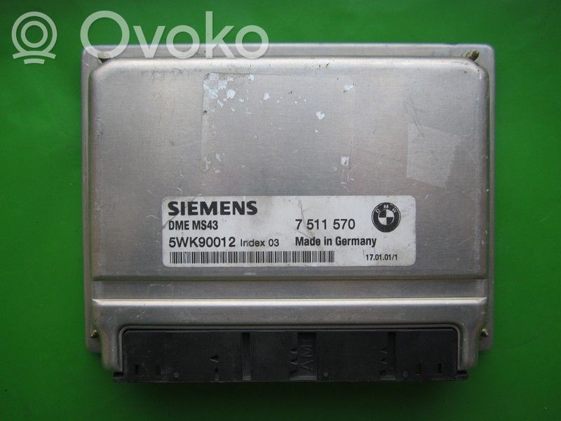 BMW 5 E39 Unidad de control/módulo ECU del motor 