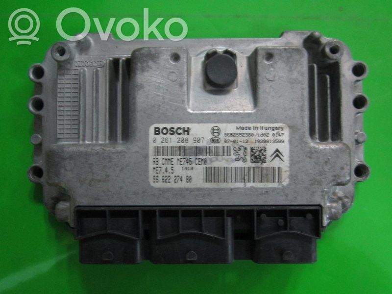 Citroen C2 Unité de commande, module ECU de moteur 