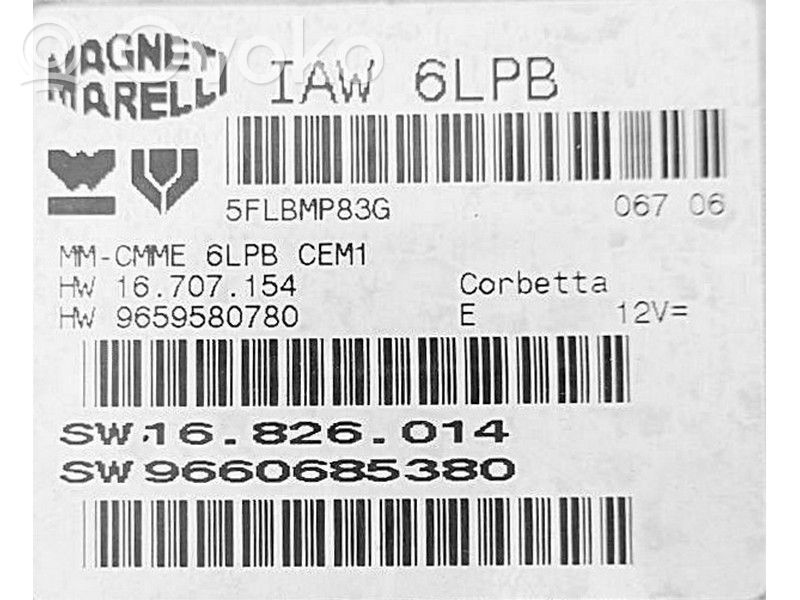 Peugeot 407 Engine control unit/module ECU 
