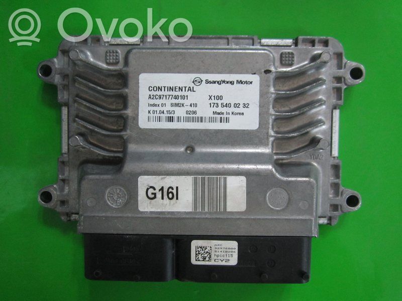 SsangYong Tivoli Engine control unit/module ECU 