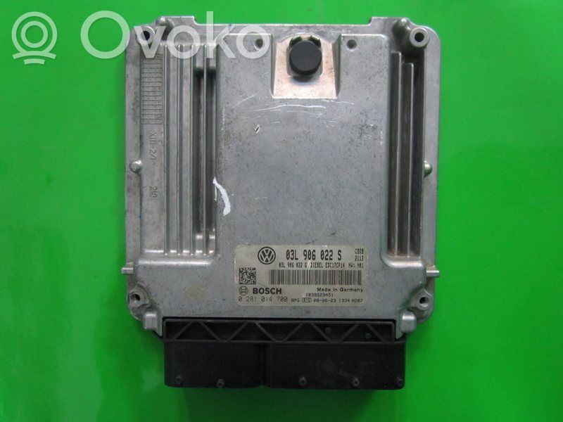 Engine control unit/module ECU   03L906022S,0281014700