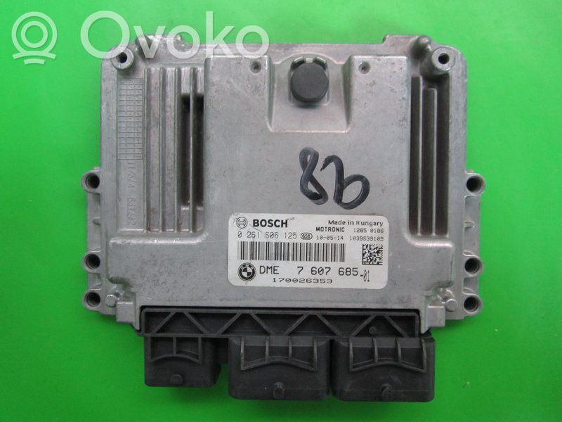 Engine control unit/module ECU   DME7607685,0261S06125