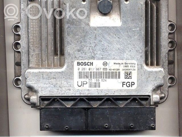 Engine control unit/module ECU   55189924,0281011667