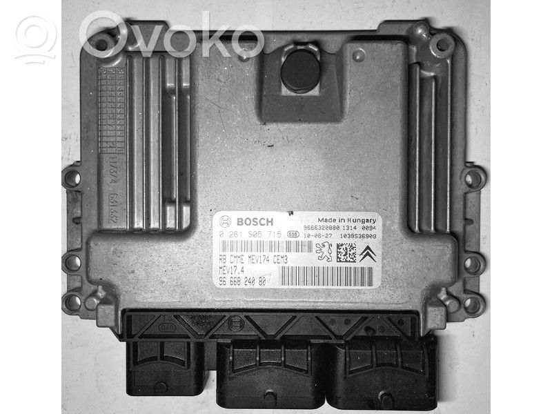 Peugeot 308 Unité de commande, module ECU de moteur 