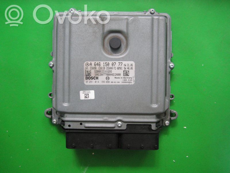Komputer / Sterownik ECU silnika   A6461500777,0281014186