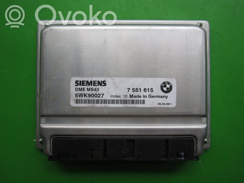 Engine control unit/module ECU   7551615,5WK90027