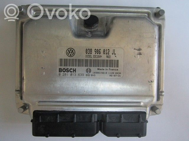 Engine control unit/module ECU   038906012JL,0281013639