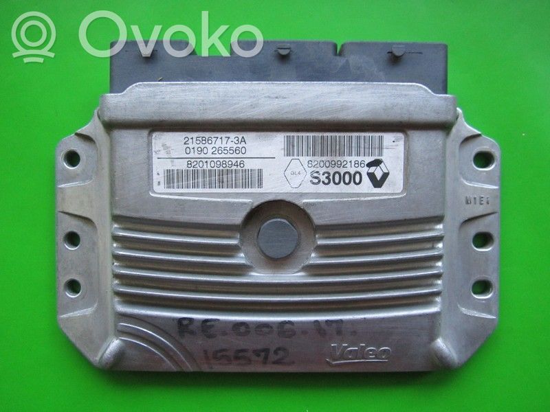Engine control unit/module ECU   8201098946,21586717