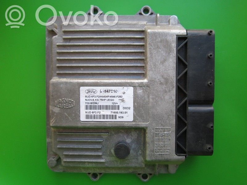 Ford Ka Unité de commande, module ECU de moteur 