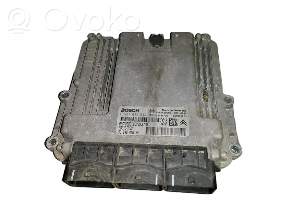 Peugeot 807 Unitate/modul de control motor 