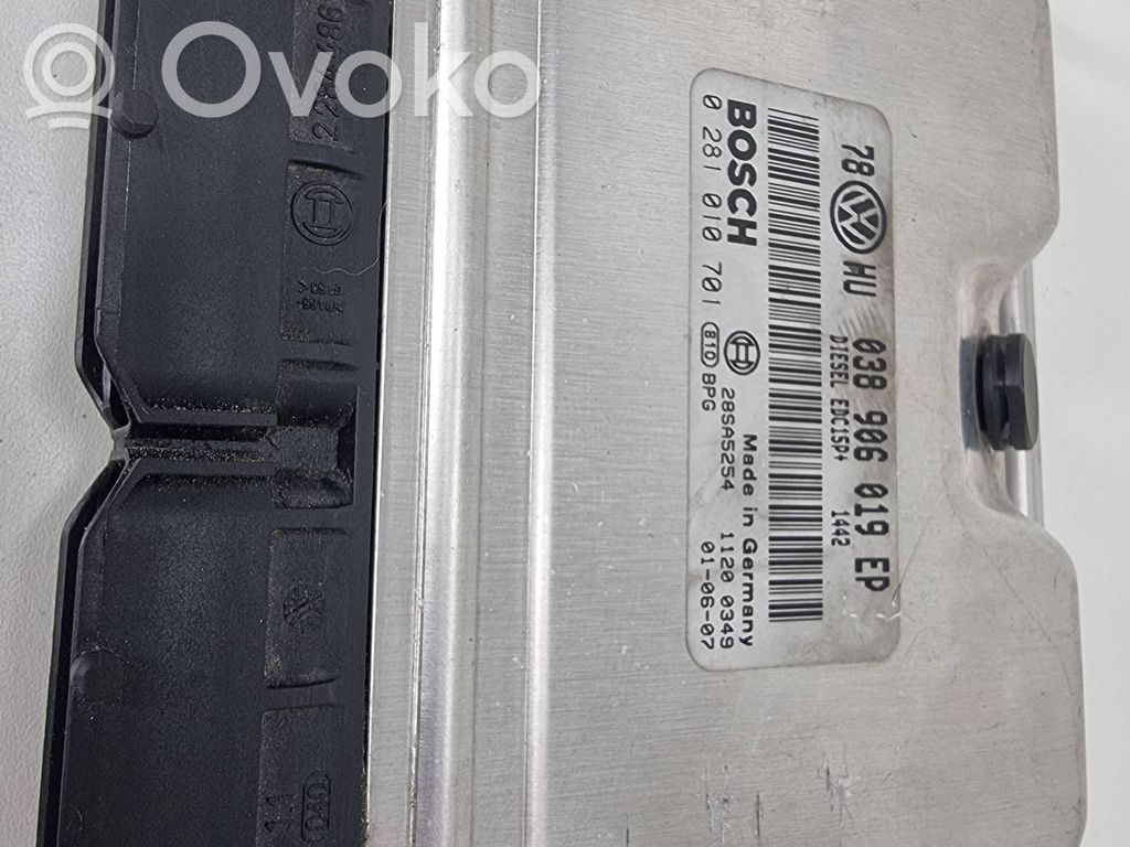 Engine control unit/module   038906019EP,28SA5254,0281010701