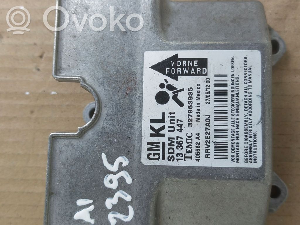 Opel Meriva A Airbag control unit/module 