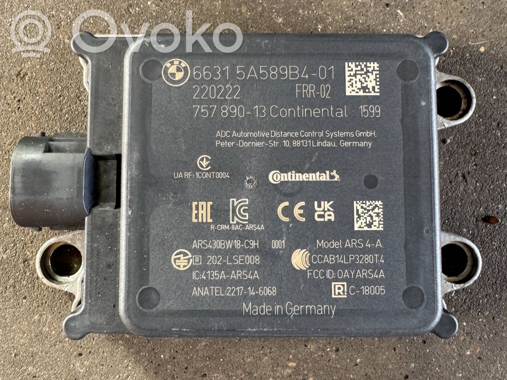 BMW 4 G22 G23 G24 G26 Sensor de radar Distronic 