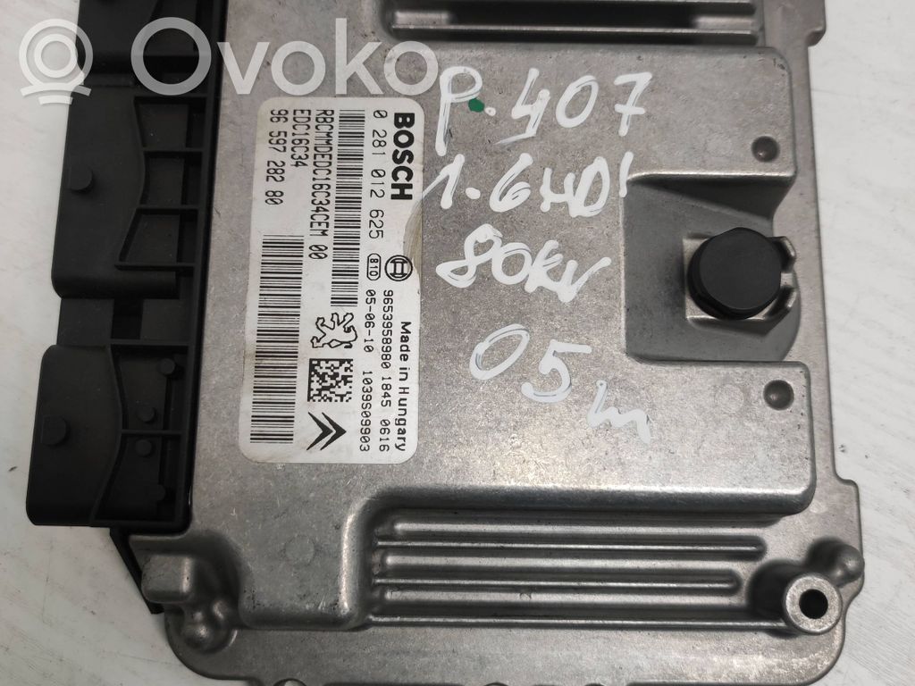 Peugeot 407 Engine control unit/module 