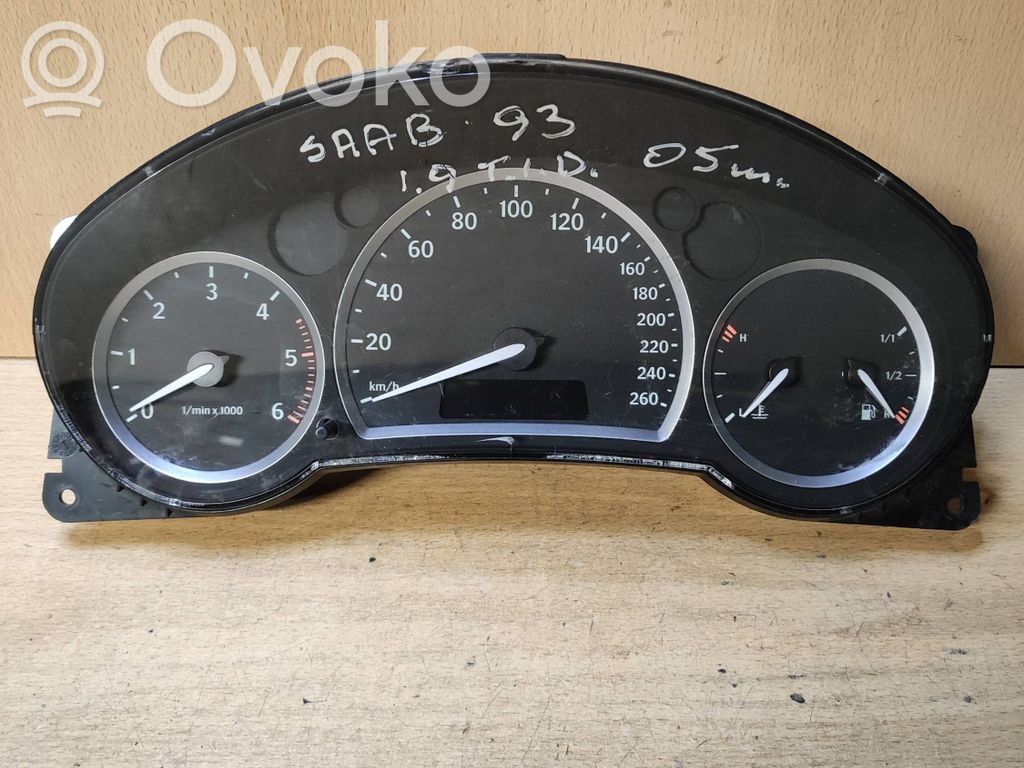 Saab 9-3 Ver2 Speedometer (instrument cluster) 
